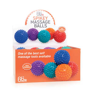 66FIT SPIKEY BALL 9CM - INCREASES BLOOD FLOW AND DECREASE MUSCLE TENSION