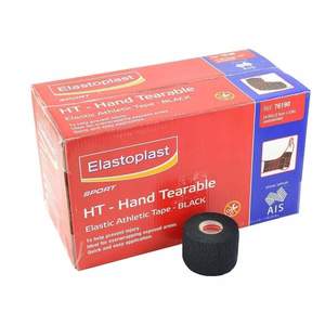 Eabs Elastic Adhesive Bandage: ELASTOPLAST HAND TEARABLE BANDAGE - BLACK