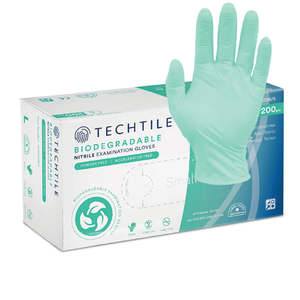TECHTILE BIODEGRADABLE NITRILE GLOVES BOX 200