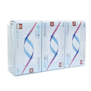 Gloves Ppe: ACRYLIC GLOVE DISPENSERS WALL MOUNTABLE 3 TIER