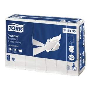 Paper Hygiene: TORK PAPER TOWEL SLIMLINE H2 PACKET 185 SHEETS (carton is 21)