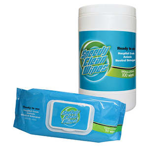 Surface Instrument Cleaning: SPEEDY WIPES - HOSPITAL GRADE ANIONIC NEUTRAL DETERGENT WIPES