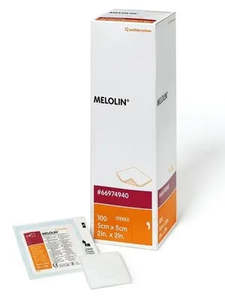 Dressings Gauzes: MELOLIN 66974940 DRESSINGS 5 X 5CM STERILE BOX 100