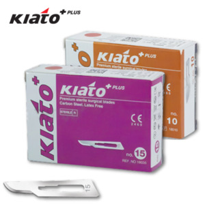 Surgical Blades: KIATO CARBON STEEL BLADES - BOX 100