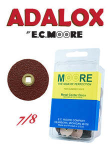 Sanding Discs Mandrels: MOORES SANDING DISCS ADALOX (PACK-200)
