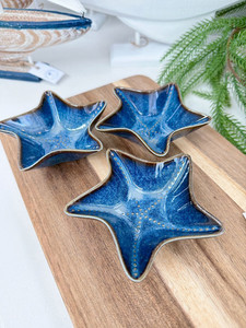 Ceramic starfish bowl - Navy White Sands Interiors
