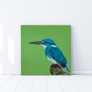 Products: Ceru Kingfisher (Original Artwork) White Sands Interiors