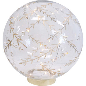 Products: LED Glass Leaf Ball Extra Large White Sands Interiors