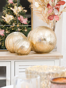 Products: Glass Ball Nougat - Large (LED Light) White Sands Interiors