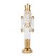 Velvet Regal Nutcracker - White and Gold White Sands Interiors
