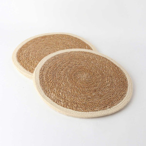 Round Seagrass/Jute Place Mat White Sands Interiors
