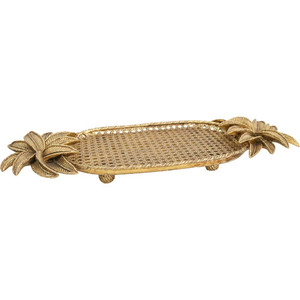 Products: Gold Palm Tray White Sands Interiors