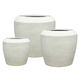 Artemis Stone Lite Planter Set of 3 – Chalk Beige White Sands Interiors