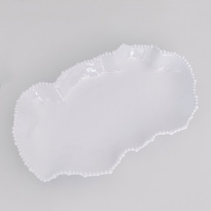 Wonky Pearl Melamine Platter White Sands Interiors