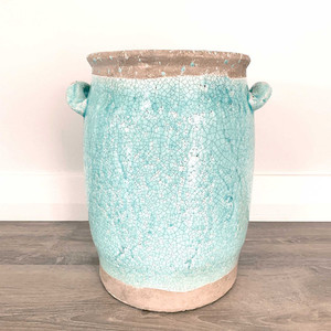 Candia Ceramic Vase Turquoise Medium White Sands Interiors