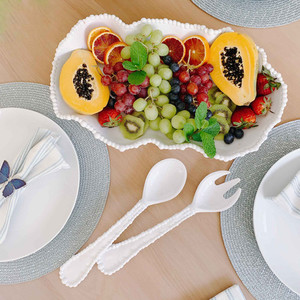 Products: Pearl Melamine Salad Servers White Sands Interiors