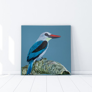 Products: Woody Kingfisher (Original Artwork) White Sands Interiors