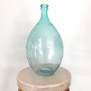 Bubble Glass Bottle White Sands Interiors