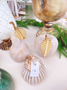 Products: Decorative Wood Apple White Sands Interiors