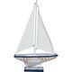 Nautical Sailboat Medium White Sands Interiors