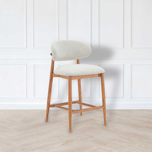 Oscar Counter Stool – Rubberwood Frame White Sands Interiors