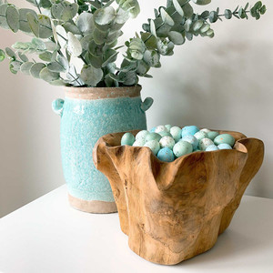 Products: Organic Teak Bowl White Sands Interiors