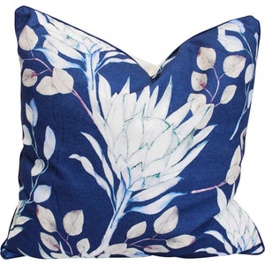 Midnight Protea Cushion White Sands Interiors