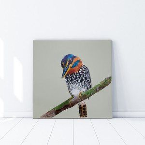 Spotty Kingfisher (Original Artwork) White Sands Interiors