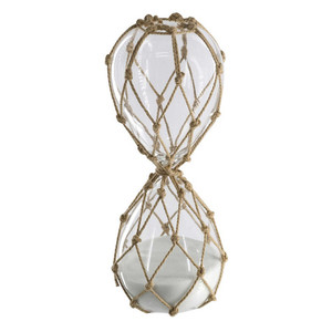 Woven Hour Glass Small White Sands Interiors