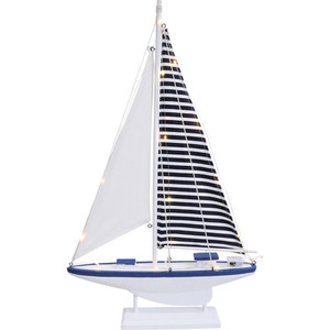 Sail Boat Small with LED lights White Sands Interiors