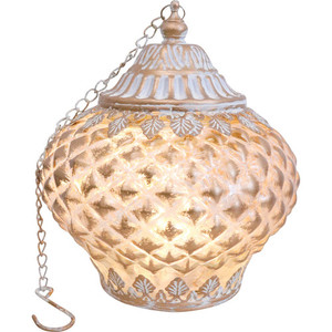 Temple Gold Wash Lantern LED White Sands Interiors