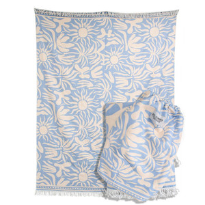 Extra Large Beach Towel - Ombre White Sands Interiors