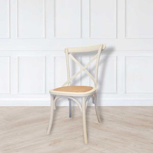 Products: Cross Back Chair – Antique White White Sands Interiors