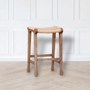 Products: Reclaimed Oak & Rattan Barstool White Sands Interiors