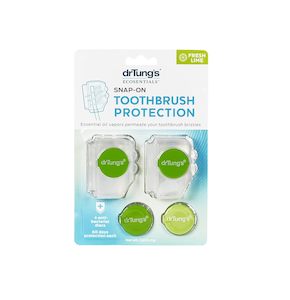 Oral Care: DrTungs Snap-On Toothbrush Protectors 2PACK