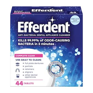 Efferdent Denture Cleanser Tablets Complete Clean 44 Tablets