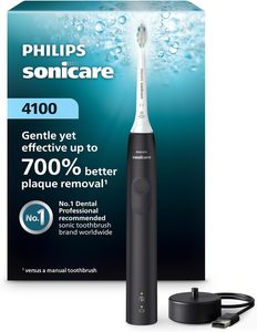 Philips Sonicare 4100 Series Sonic Electric Toothbrush Black