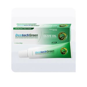 Denttach Green Strong Olive Oil–Based Denture Adhesive 68g