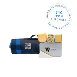 Gift Cheese Selection: Blue September Bundle - Cheese Tin + Swanndri x Whitestone Blanket