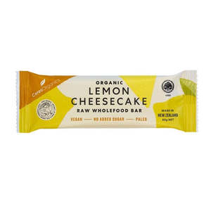 Organic Lemon Cheesecake Raw Wholefood Bar 50g SHORTDATED