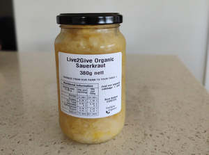 Cans Jars: Live2Give Organic Sauerkraut