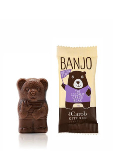 Crackers Savoury Snacks: Carob Kitchen Vegan Carob Bear 15g - Coconut