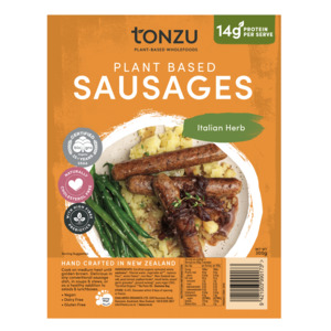 Tonzu Vegan Sausages - Italian Herb 330g