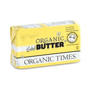 Tofu Tempeh Proteins: Organic Times Organic Butter - Salted 250 g block