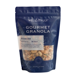 Well & Truly Macadamia Gold Gourmet Granola (not organic) 350 g