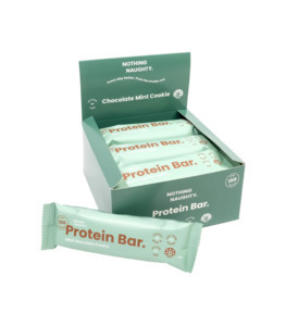MINT CHOCOLATE COOKIE PROTEIN BAR 40g - NOTHING NAUGHTY - Whole Heart