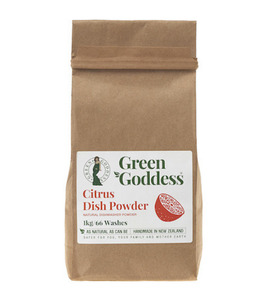 Products: Green Goddess Natural Dish Powder Citrus 1kg bag Cruelty Free