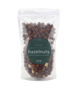 ROAR Activated Hazelnuts 500g Organic, Raw & Crunchy