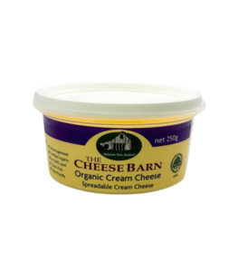 Cheese Barn Organic Cream Cheese 250g Creamy Spread