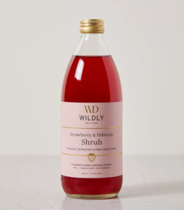 Products: Wildly Botanical Shrub, Strawberry & Hibiscus 500ml